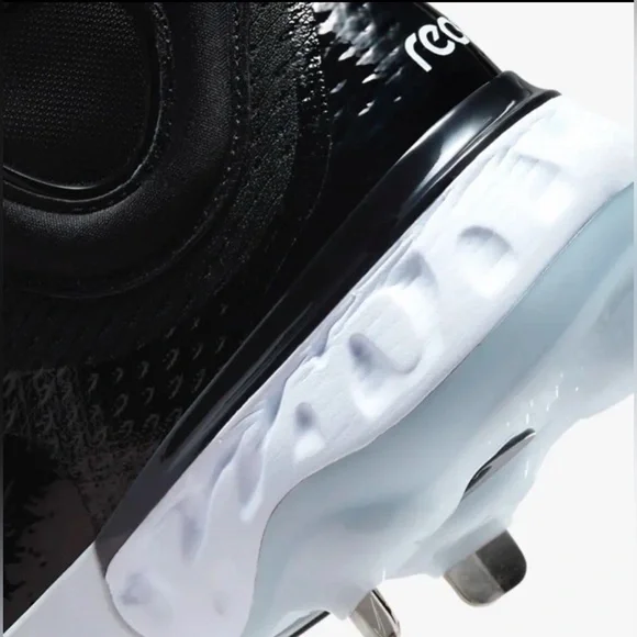 New Nike Alpha Huarache Elite 4 Mid Black Baseball Cleats DJ6520-001 Size 12 - Picture 8 of 10